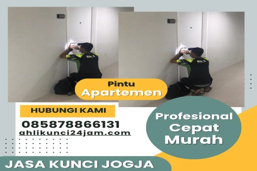 Ahli kunci Jogja 24 jam – Spesialis panggilan cepat untuk perbaikan kunci pintu apartemen. Profesional, aman, dan siap ke lokasi Anda kapan saja